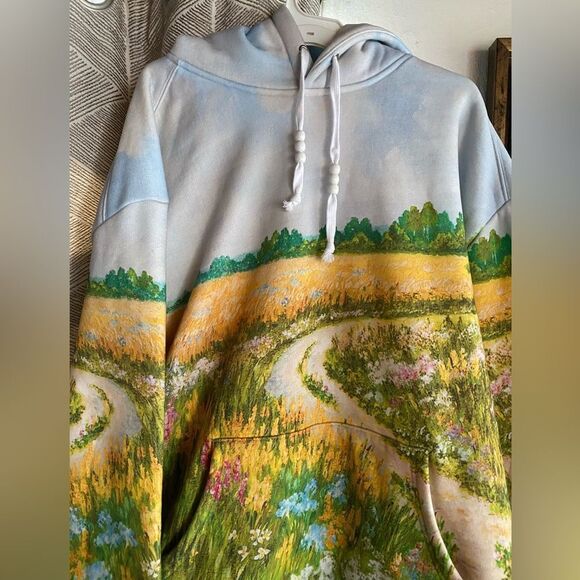 YTG Yitai Landscape Hoodie Sweatshirt Sz 2XL Floral Art Wear Nature Outdoor - Picture 3 of 13